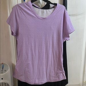 Purple Short Sleeve T-Shirt Classic Crew Neck